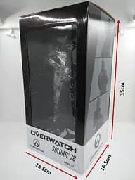 Коллекционная модель Солдат 76  Овервотч Overwatch Soldier 76 Black 27 см OW F  S 76