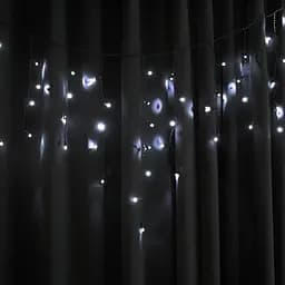 Гірлянда вулична Starlight бахрома біле світло чорний кабель 75 LED 2x0.7 м (57269) - мініатюра 6