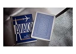 Карти гральні United States Playing Card Company Aviator Standard Index (red blue) (AIRB) - мініатюра 3