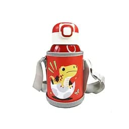 Термос-поильник с силиконовой трубочкой Дино Mega Zayka MGZ-0331, 500 мл