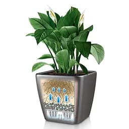 Вазон Lechuza Quadro Premium LS, 17 л, білий (16160) - мініатюра 9