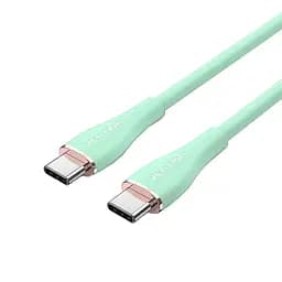 Кабель Vention USB 2.0 C Male to C Male 5A Cable 1.5 м зелений Silicone Type (TAWGG) - мініатюра 2