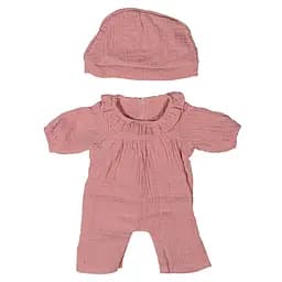 Комплект піжама-чоловічок з шапочкою для ляльки Miniland 38 см (31584)