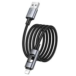 Кабель Hoco Lightning New charging data cable U144 1.2 м 2.4A - мініатюра 2