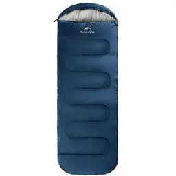 Спальник з капюшоном та закругленим дном Naturehike Y150 NH21MSD08 правий, темно-блакитний