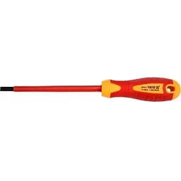 Викрутка плоска діелектрична ізольована Yato SL5.5x125 мм VDE до 1000V (YT-2818)