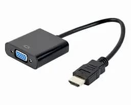 Переходник Cablexpert HDMI - VGA 0,15 м Black (A-HDMI-VGA-04)