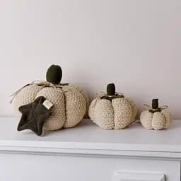 Декоративний текстильний виріб Прованс Pumpkin кремовий 15 см (40269) - мініатюра 2