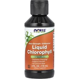 Хлорофилл жидкий Now Foods Liquid Chlorophyll экстра-сила без ароматизаторов 118 мл