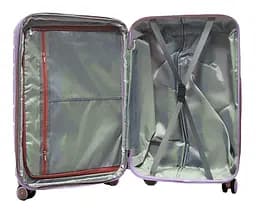 Валіза середня Milano bag 0306 поліпропілен M Бузковий - мініатюра 4