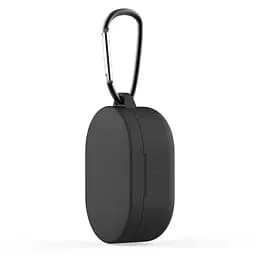 Силіконовий чохол для навушників Xiaomi Redmi AirDots 3, Hang Case, чорний, ультратонкий захисний кейс товщиною 2 мм, захист від подряпин, пилу та ударів, компактний, з карабіном для кріплення, ArmorStandart (ARM66880)