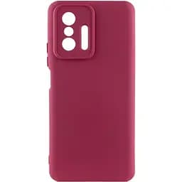 Чехол Ummi Silicone Cover Lakshmi Full Camera AA для Xiaomi 11T/11T Pro Бордовый/Marsala