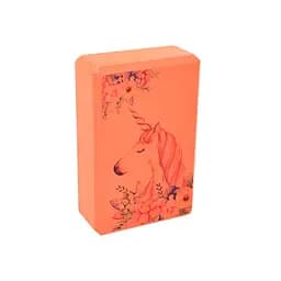 Блок для йоги Єдиноріг Bambi MS 0858-14(Orange) EVA 23 х 15 х 7,5 см