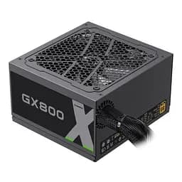 Блок питания 800 Вт, GameMax GX-800, черный, 80+ золотистый, Active PFC, 12 см, 3xMolex/6xSATA/4x6+2-pin/2x4+4-pin