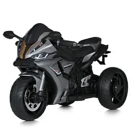Дитячий електромотоцикл "Speed Rider" з MP3 та світлом срібний (M 5823ELS-11)