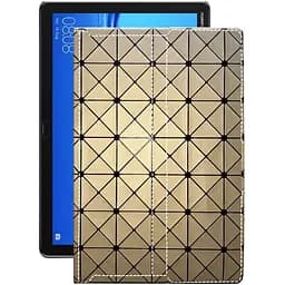 Чехол StatusCASE из экокожи для планшета Huawei MediaPad M5 lite 10 Золотой ромб