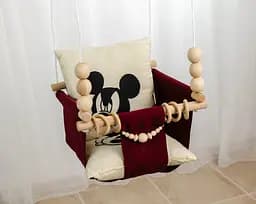 Гойдалка дитяча підвісна Mickey House, гойдалка дитяча м'яка тканинна
