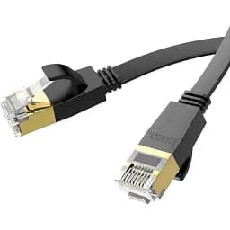 Патч-корд Hoco US07 General Cat 6 U/UTP Pure Copper Flat Network Cable 10m Black (780713) [149275] - мініатюра 2
