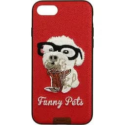 Чохол-накладка Remax Funny Pets Series Case Apple iPhone 7 Red - мініатюра 4