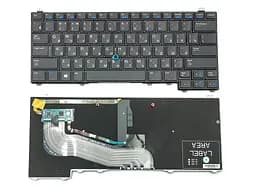 Клавіатура для DELL Latitude E5440 (RU Black з підсвічуванням). Оригінал.