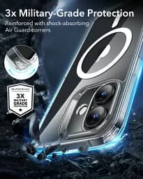 Прозорий чохол ESR Classic Hybrid Case (HaloLock) Clear для iPhone 16 Plus (1A7680102) - мініатюра 3