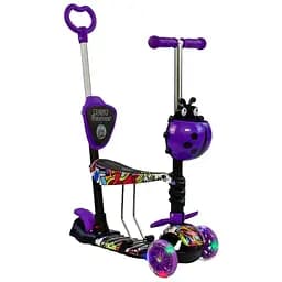 Самокат детский 5 в 1 Best Scooter 63-72х54х14 см Синий 000255095