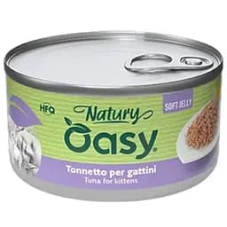 Вологий корм Oasy Cat Wet Natury Kitten для кошенят тунець 85 г