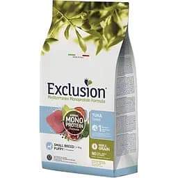 Сухий корм Exclusion Puppy Tuna Small Breed для цуценят дрібних порід з тунцем 500 г