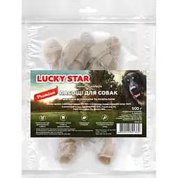 Лакомства для собак Lucky Star Кость-узелок из сыромятной кожи 500 г
