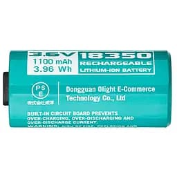 Акумулятор 18350 Olight 1100 mAh Li-Ion (ORB-183C11) - мініатюра 3