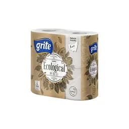 Туалетний папір Grite Ecological Plius 3 шари 4 рулони (4770023350227)