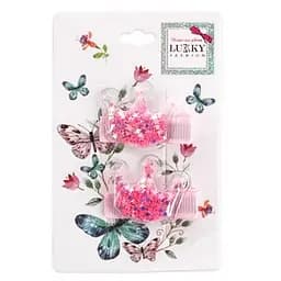 Дитячі шпильки для волосся "Корона" Lukky T18456(Pink)