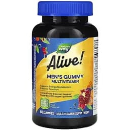 Витаминно-минеральный комплекс для мужчин Nature's Way Alive! Men's Gummy Multivitamin со вкусом фруктов 60 жевательных таблеток