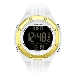 Наручний годинник чоловічий 6093 White-Gold Sanda acs0030959