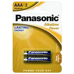Батарейка Panasonic AAA LR03 Alkaline Power x 2 (LR03REB/2BP)