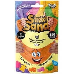 Набір креативної творчості Danko Toys Stretch Sand STS-04-02U пакет 350 гр Помаранчевий