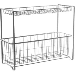 Двухъярусная полка Ringel Raum 39.5х15.2х32 см белая (RG-023w)