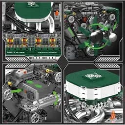 Конструктор Mould King Mking Двигун V8 Tank (10182) [160747] - мініатюра 3