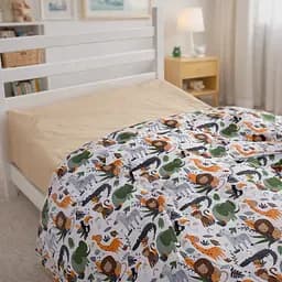 Пододеяльник бязь MirSon Kids Time Jungle Friends 143х210 см (2200012570555)