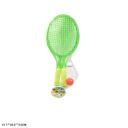 Набір ракеток 4213 2 ракетки, воланчик і м'ячик у сітці 13,7*30 см, у сітці (6984163300020)