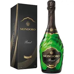 Вино ігристе Mondoro Brut біле брют 12% 0,75 л в подарунковій упаковці