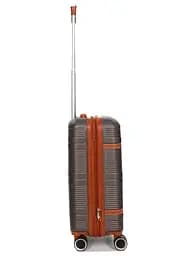 Валіза маленька S ABS-пластик Worldline Airtex 629 56×36×22см 38л Коричнева - мініатюра 8