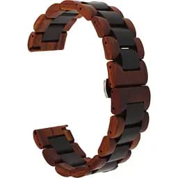 Ремешок из дерева Watchbands Wood Red Black для Samsung Gear S3 Samsung Galaxy Watch 46mm Silver (WB0020WOODLIGHTBLACK)