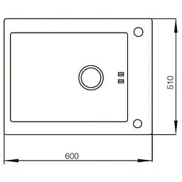 Кухонна мийка Mixxus MX(304)6051-200x1.2-HM-Glass MX0573, Чорний - мініатюра 5