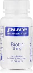 Вітаміни та мінерали Pure Encapsulations Biotin 8 mg, 60 капсул