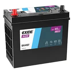 Акумулятор Exide Start-Stop EK457 AGM 45Ah ASIA (+/-) ТК 380EN 237х127х227 мм 