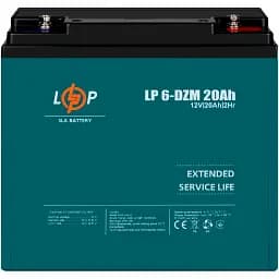 Акумулятор LogicPower AGM 6-DZM 12V (12V/20Ah/240Wh) (5438) [109284] - мініатюра 2