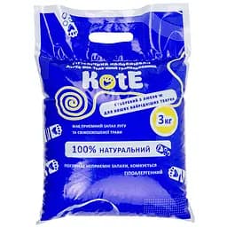 Гігієнічний наповнювач для котячих туалетів KotE дерев'яно-трав'яний 3 кг