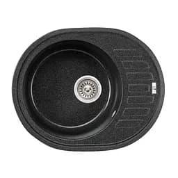 Кухонна мийка Lidz 620x500/200 GRF-13 (LIDZGRF13620500200), Графіт