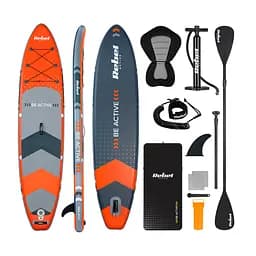 SUP доска Rebel Active RBA-4501-OR 350 см с аксессуарами сапборд 170 кг 350 x 81 х 15 см Orange